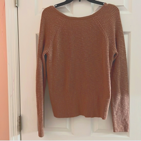 Aerie mauve faux wrap sweater - Picture 2 of 4